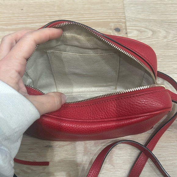 ONE DAY SALE!!!! Gucci authentic soho disco bag red leather - Picture 15 of 16